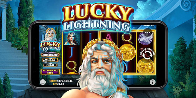 Zeus è il protagonista della nuova slot machine Lucky Lighting di Pragmatic Play